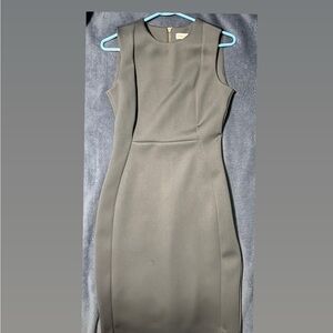 Calvin Klein Sleeveless Midi Dress in Gray